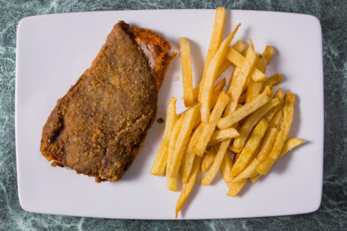 Cachopo: typical meat dish from the Asturias region in Spain