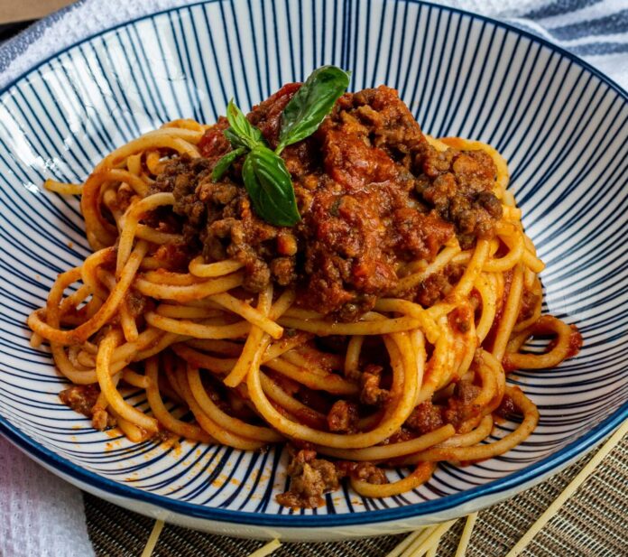 Pasta Served in a Restaurant